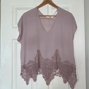 ASTR Lace Embroidered Top